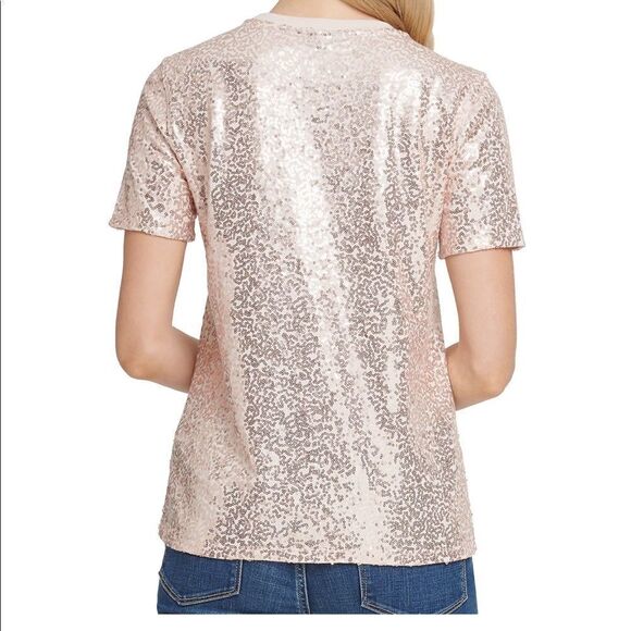 DKNY Foundation Short sleeve crewneck top in blush - Picture 2 of 10